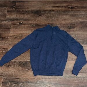 Jos. A Bank Merino Wool Quarter Zip Sweater men's Large EUC